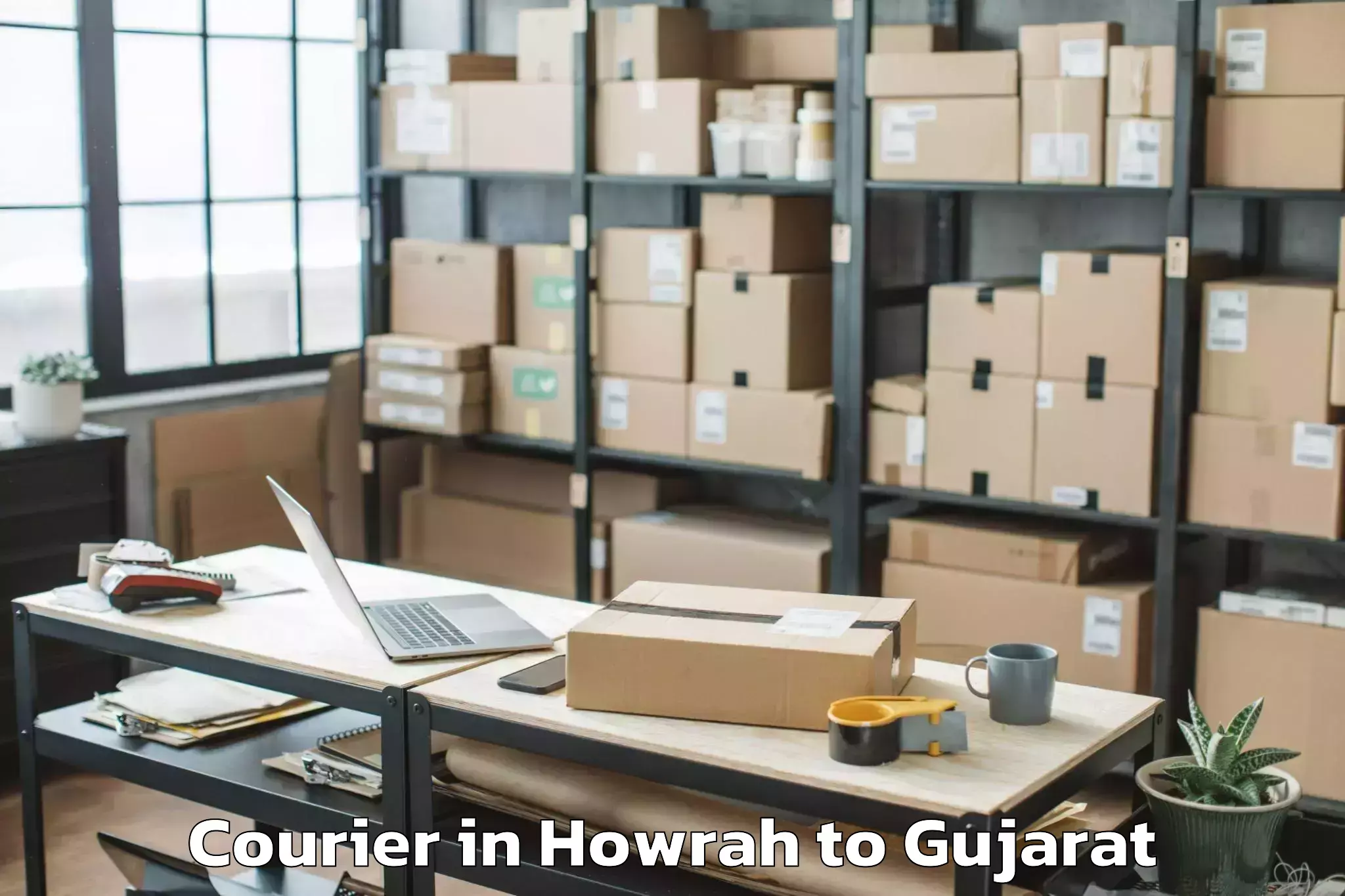 Affordable Howrah to Swarnim Startup And Innovation Courier